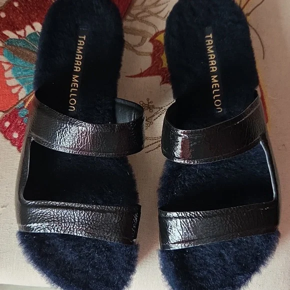 Tamara Mellon Black Women's Sandals - Picture 2 of 7